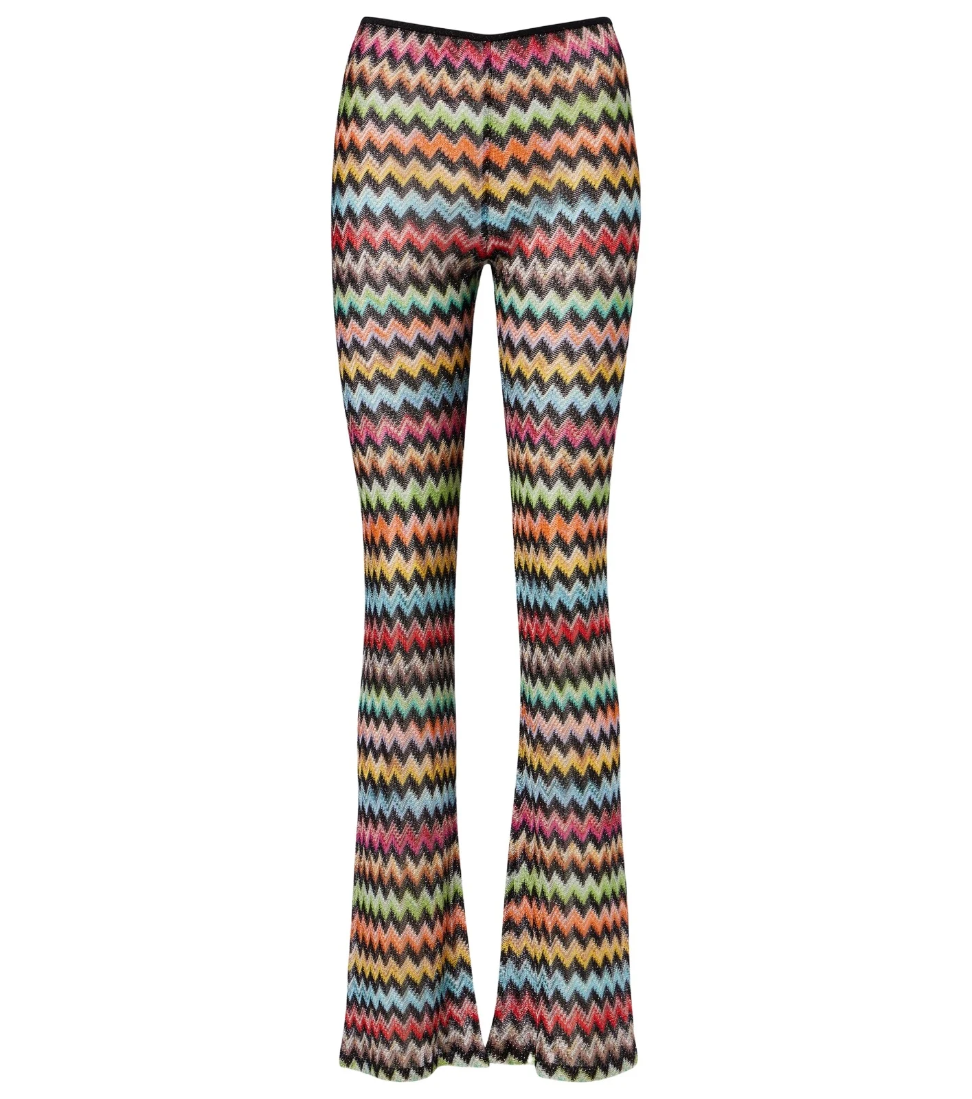 Zigzag lamé flared pants Zigzag lamé flared pants