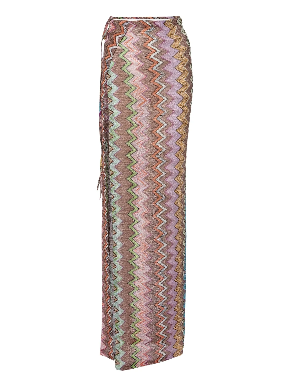 Missoni Zigzag lamé wrap skirt
