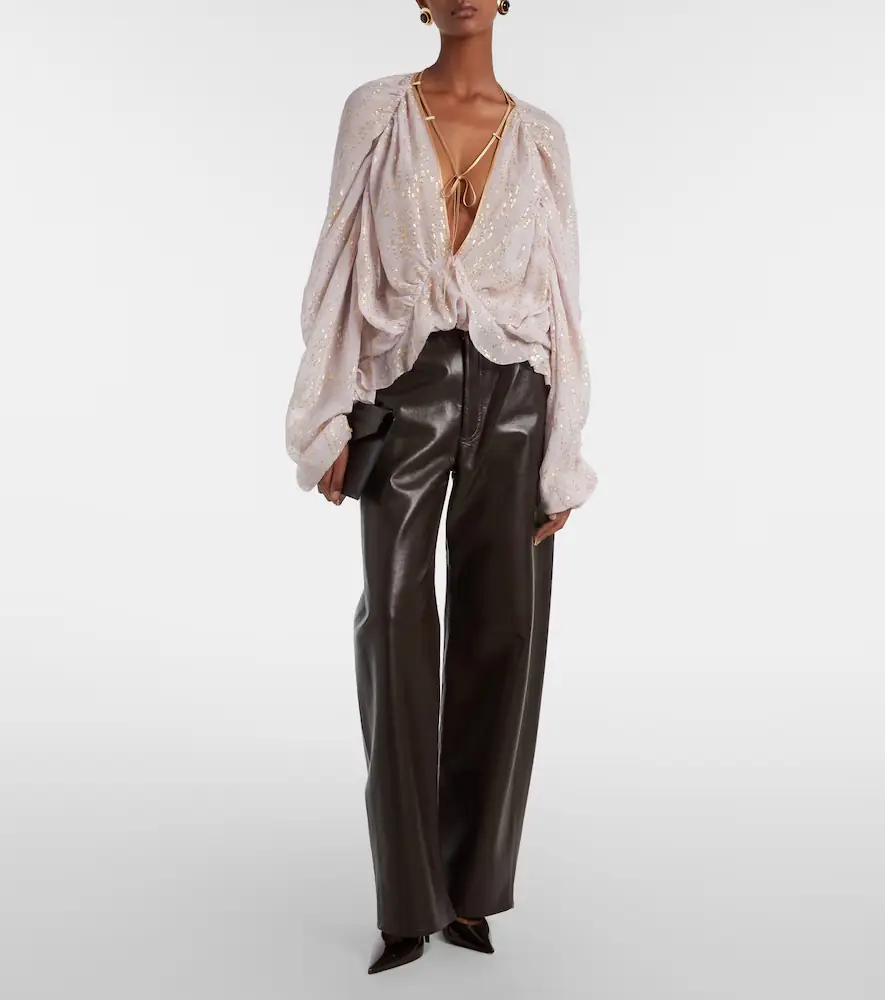 Jacques Wei Ruffled silk-blend shirt | Thumbnail 3