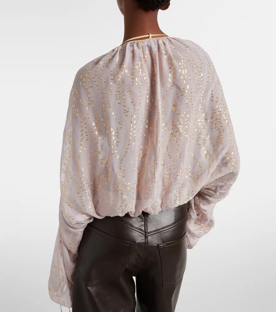 Jacques Wei Ruffled silk-blend shirt | Thumbnail 4