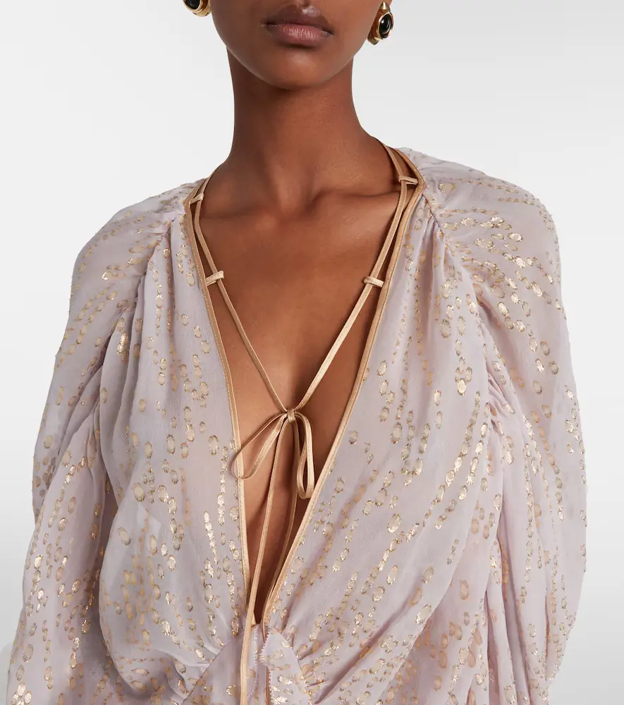 Jacques Wei Ruffled silk-blend shirt | Thumbnail 6