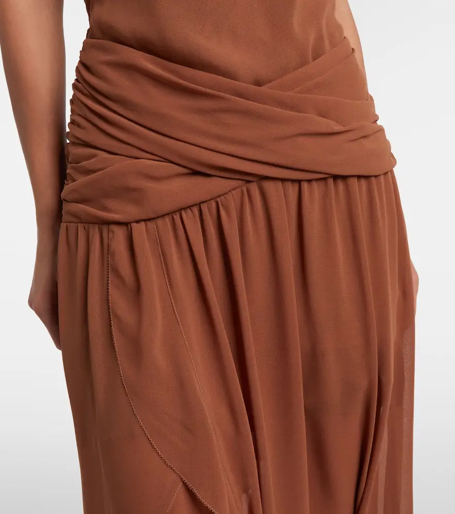 Jacques Wei Draped ruffled maxi dress | Thumbnail 2