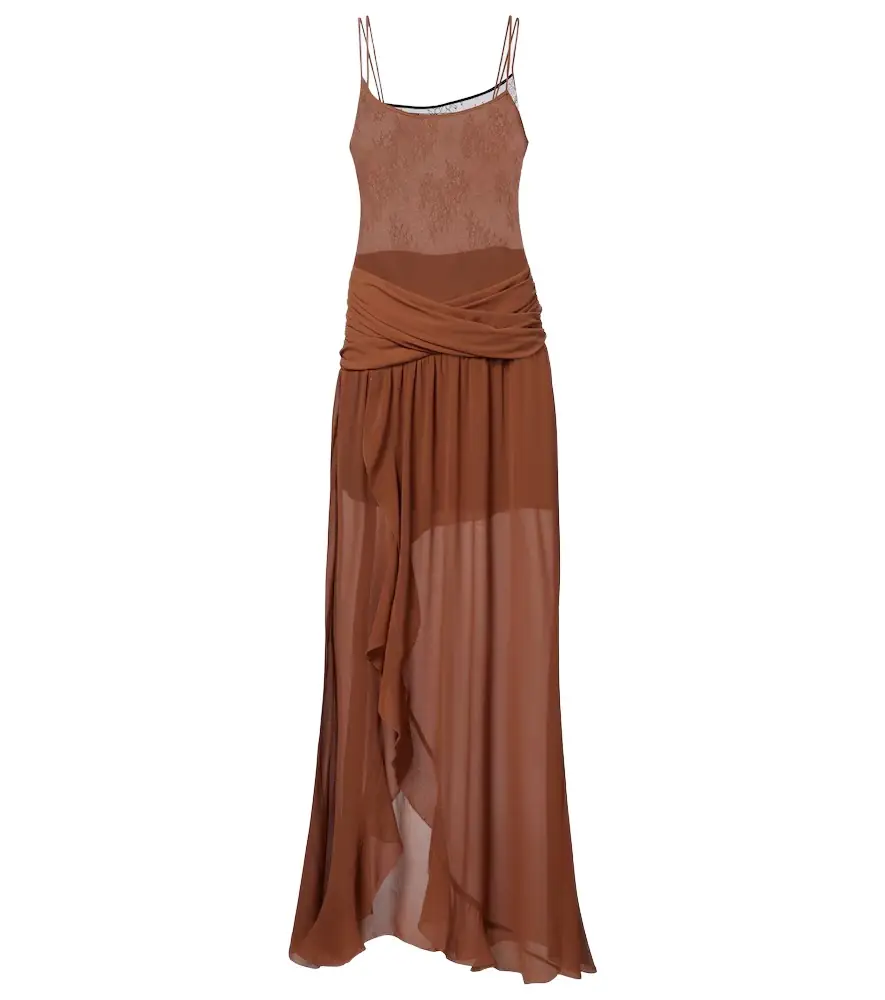 Jacques Wei Draped ruffled maxi dress | Image 1 Jacques Wei Draped ruffled maxi dress | Image 1