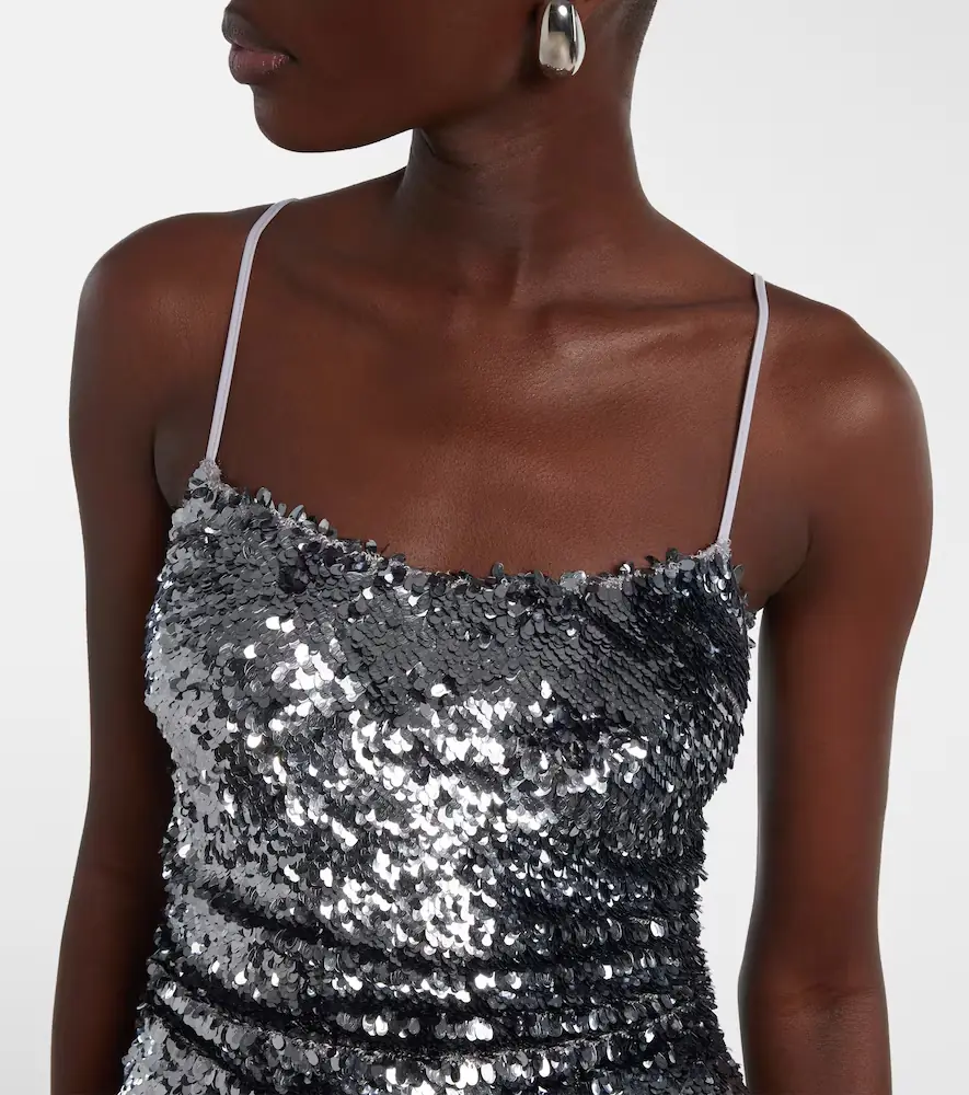 Jacques Wei Sequined paneled maxi dress | Thumbnail 5