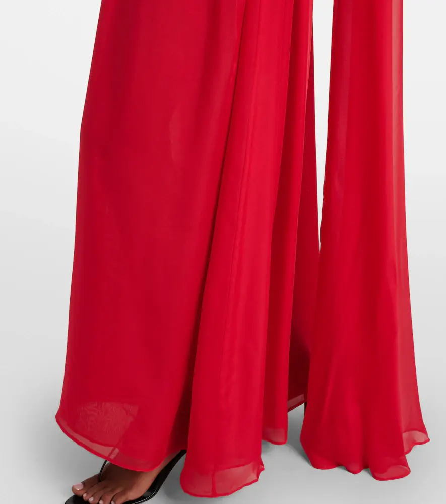 Leo Lin Jenni draped floral-appliqué silk gown | Thumbnail 5 Leo Lin Jenni draped floral-appliqué silk gown | Thumbnail 5
