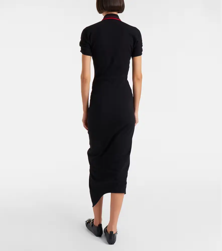 Vivienne Westwood Pulling ruched cotton midi dress | Thumbnail 5 Vivienne Westwood Pulling ruched cotton midi dress | Thumbnail 5