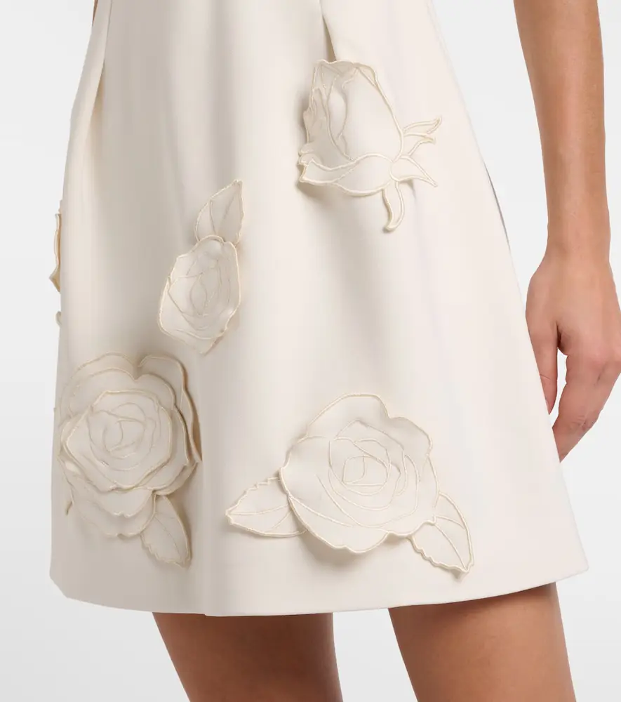Leo Lin Aurelie belted floral-appliqué minidress | Thumbnail 3