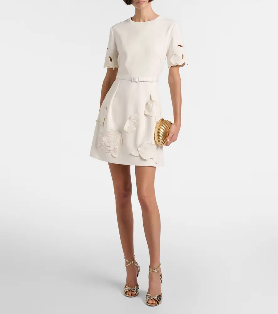 Leo Lin Aurelie belted floral-appliqué minidress | Thumbnail 5