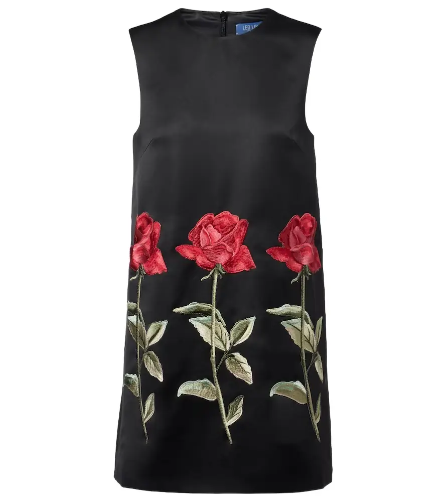 Leo Lin Yvonne floral embroidered minidress | Image 1 Leo Lin Yvonne floral embroidered minidress | Image 1