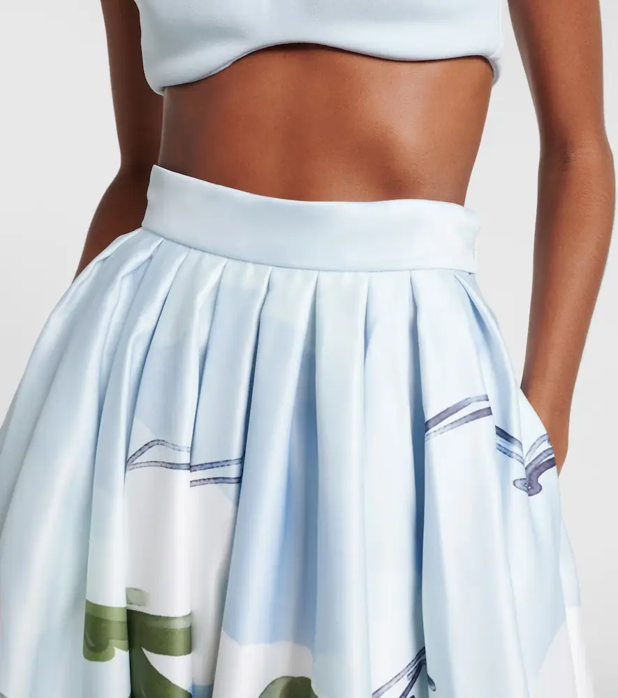 Leo Lin Printed pleated maxi skirt | Thumbnail 5 Leo Lin Printed pleated maxi skirt | Thumbnail 5