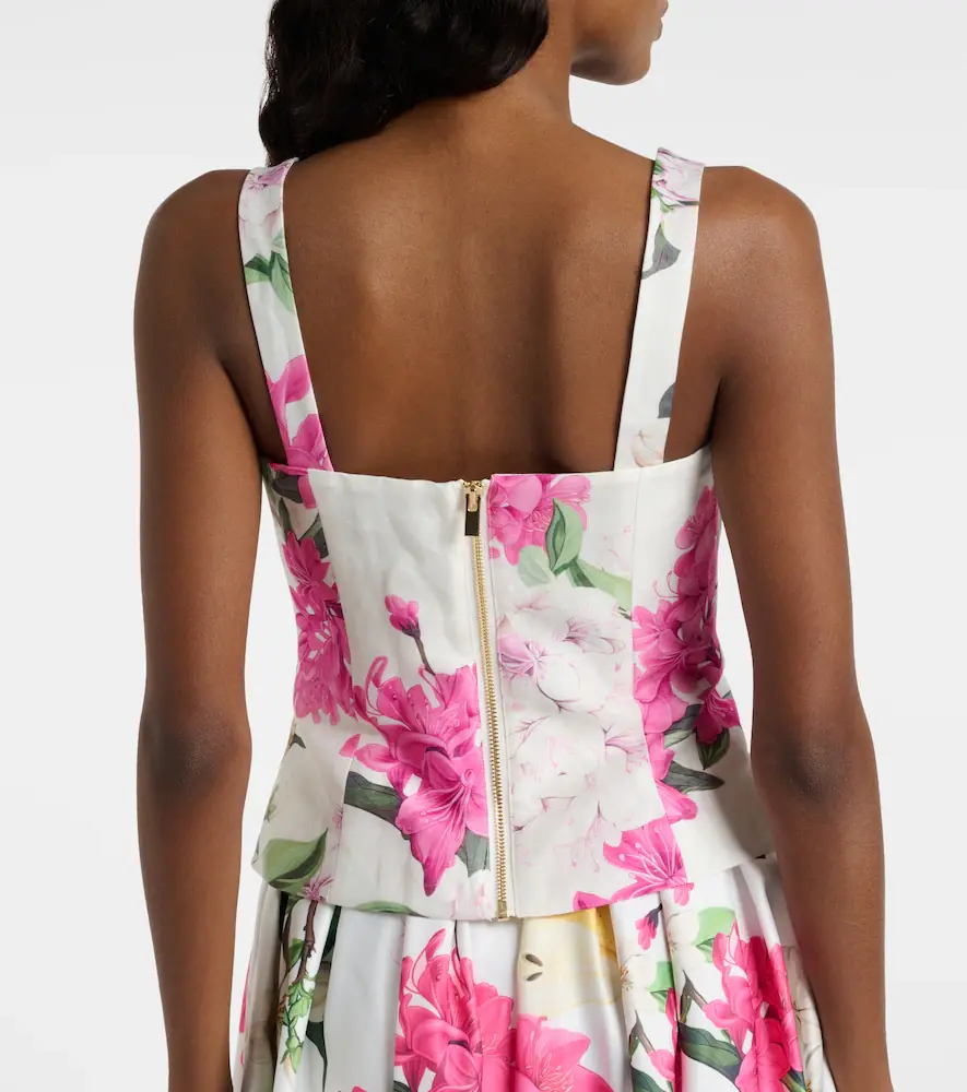 Leo Lin Isadora printed linem-blend top | Thumbnail 2