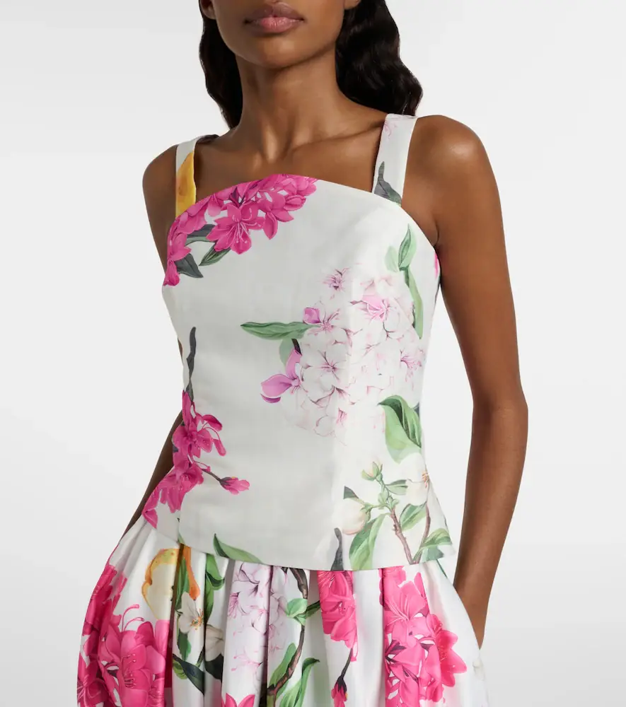 Leo Lin Isadora printed linem-blend top | Thumbnail 4