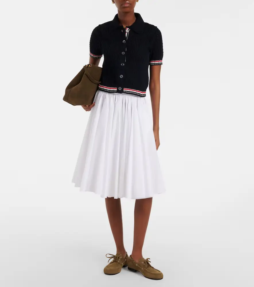Thom Browne Pointelle cotton cardigan | Thumbnail 4