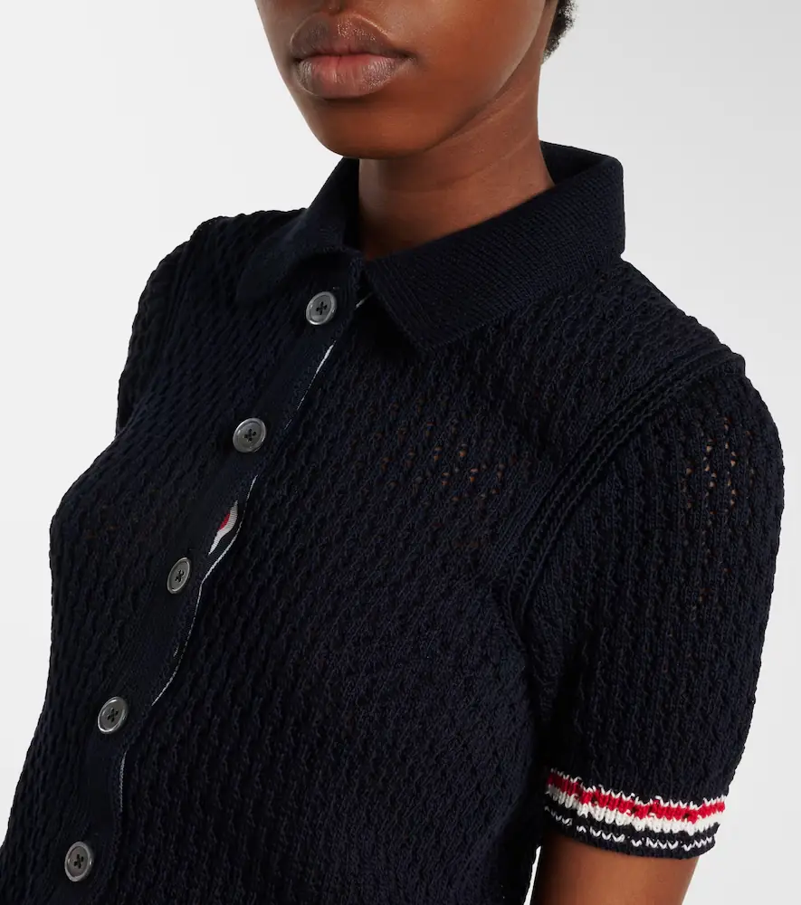 Thom Browne Pointelle cotton cardigan | Thumbnail 5