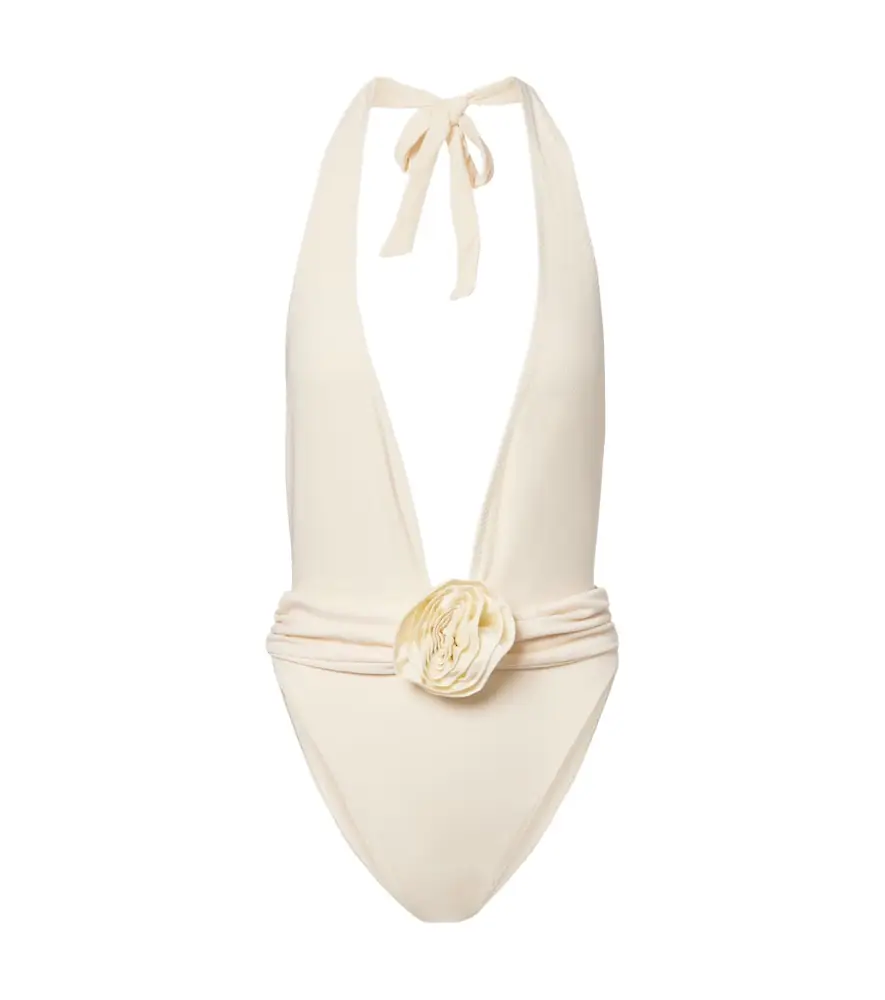 SAME Rosette floral-appliqué swimsuit