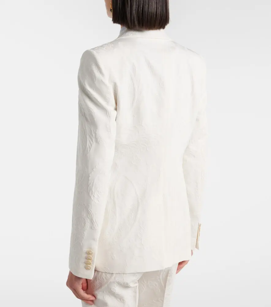 Etro Embroidered cotton-blend blazer | Thumbnail 3 Etro Embroidered cotton-blend blazer | Thumbnail 3