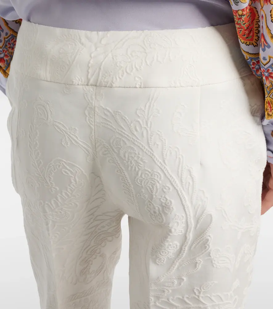 Etro Paisley jacquard cropped flared jeans | Thumbnail 4 Etro Paisley jacquard cropped flared jeans | Thumbnail 4
