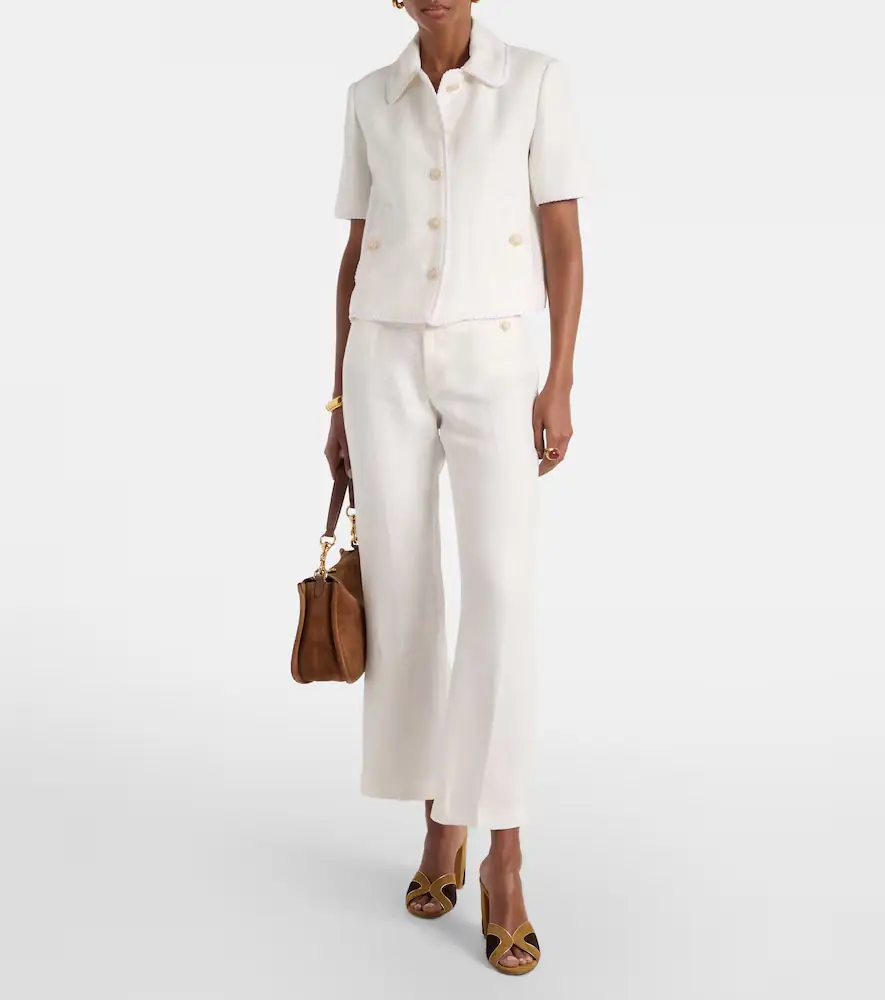 Etro Linen bootcut pants | Thumbnail 4 Etro Linen bootcut pants | Thumbnail 4