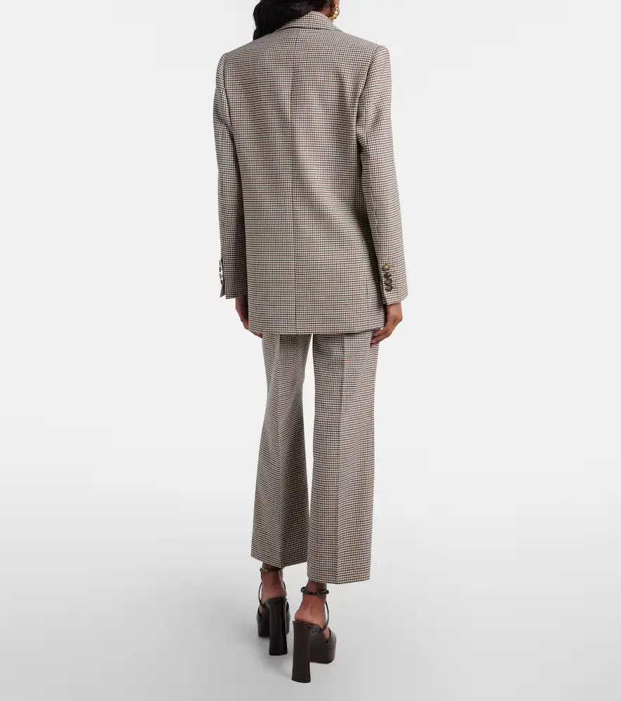 Etro Checked wool-blend cropped flared pants | Thumbnail 5 Etro Checked wool-blend cropped flared pants | Thumbnail 5