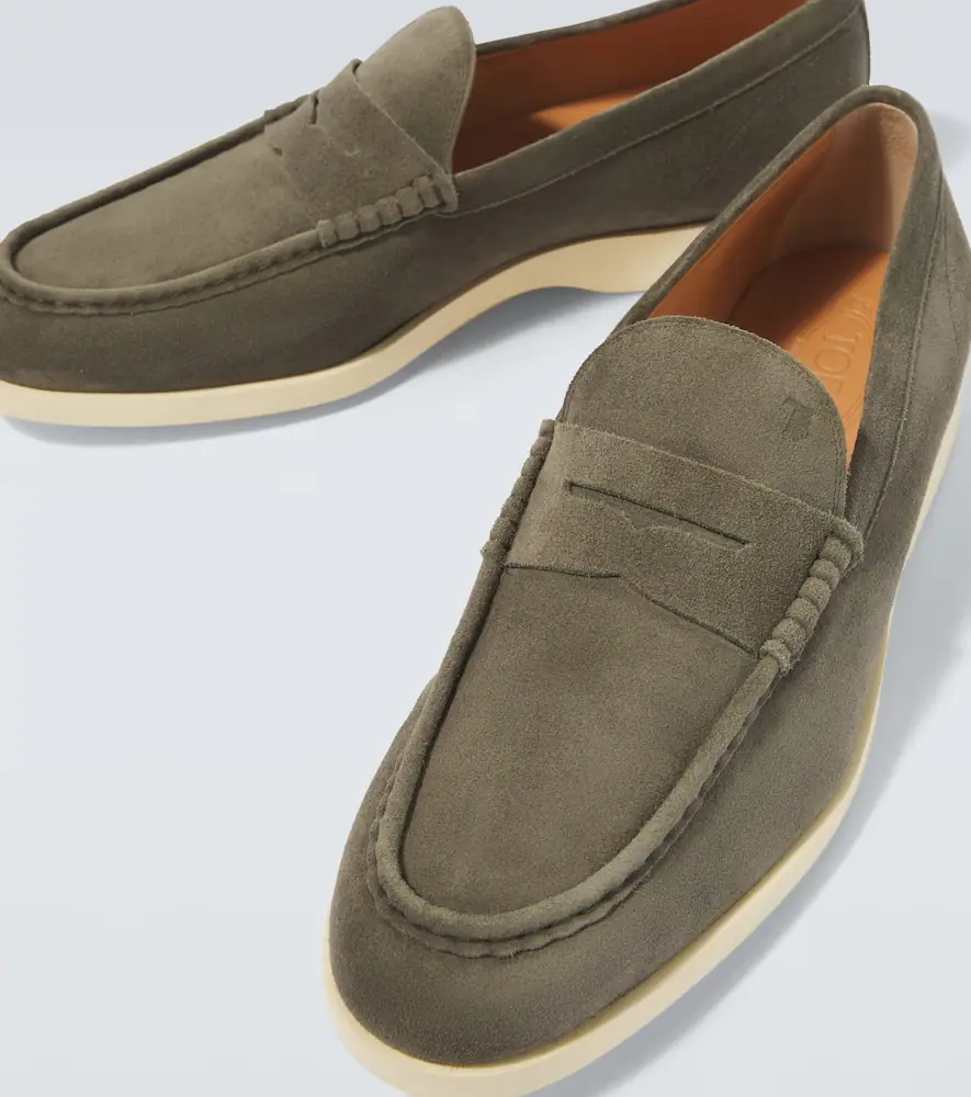 Tod's Suede penny loafers | Thumbnail 4