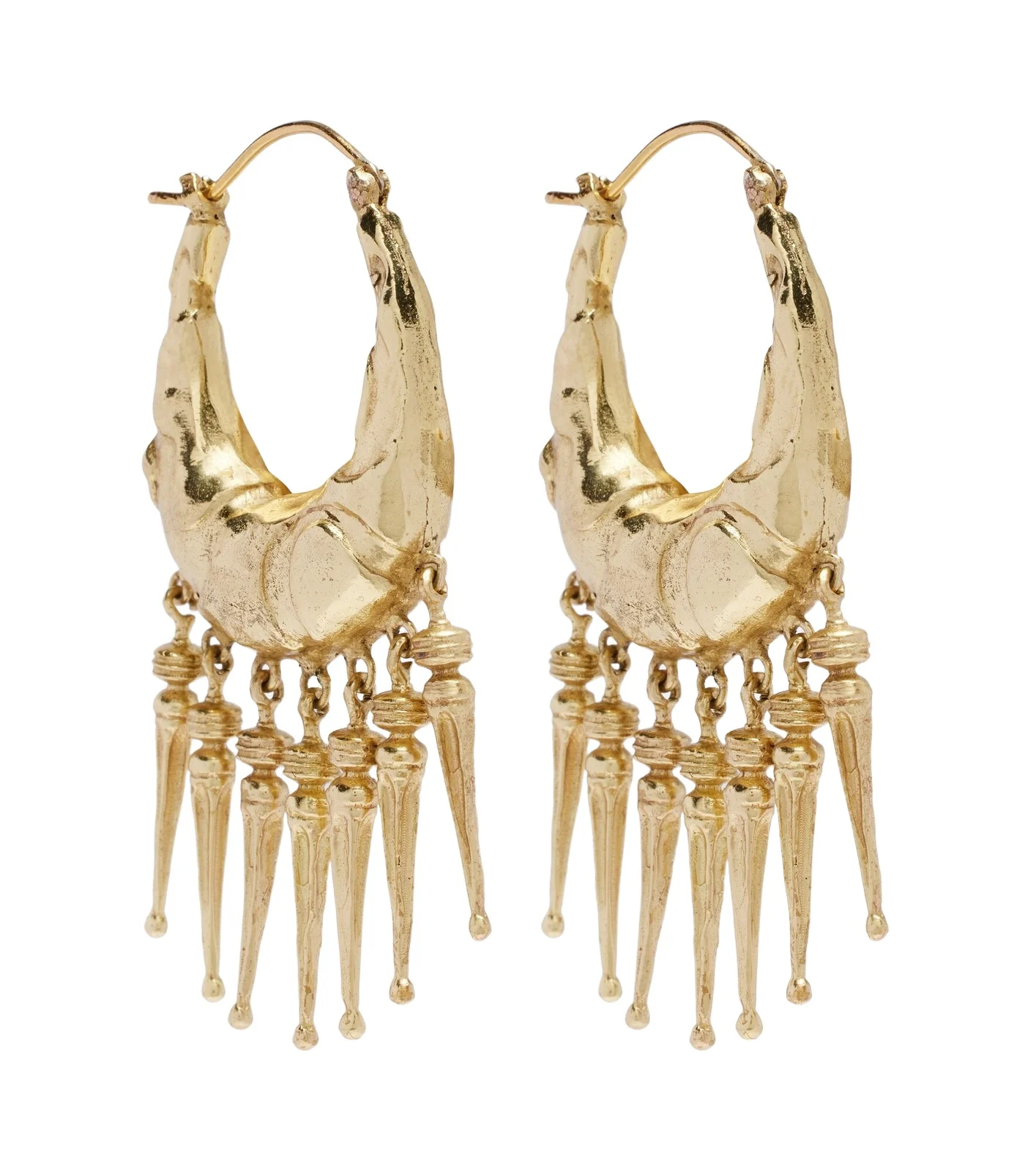 ALÉMAIS Le Jardin Spike hood earrings