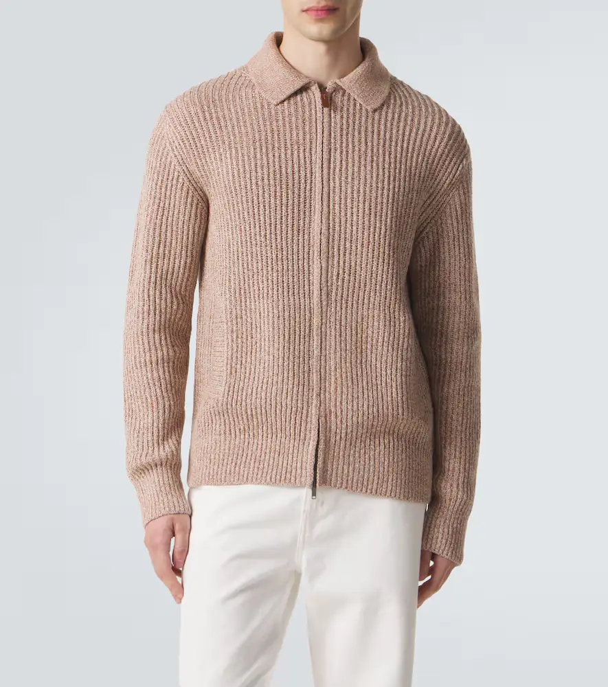 Tod's Cotton mouliné zip-up cardigan | Thumbnail 4 Tod's Cotton mouliné zip-up cardigan | Thumbnail 4