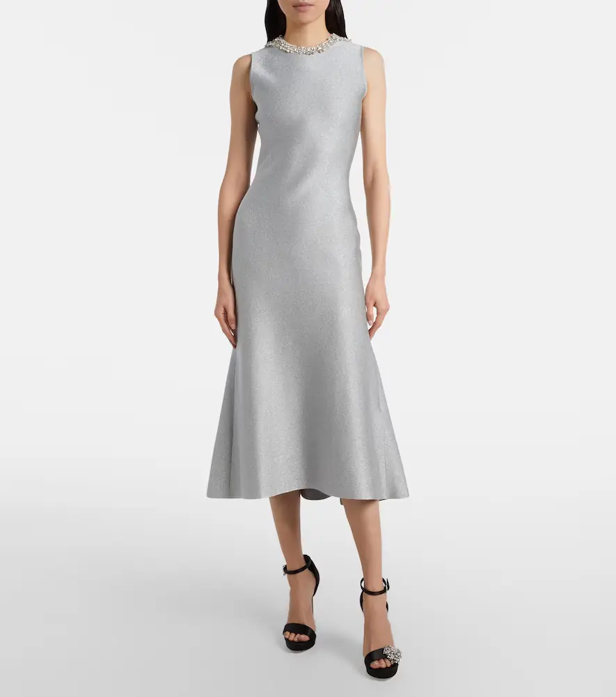 Alexander McQueen Embellished lamé cocktail dress | Thumbnail 2 Alexander McQueen Embellished lamé cocktail dress | Thumbnail 2