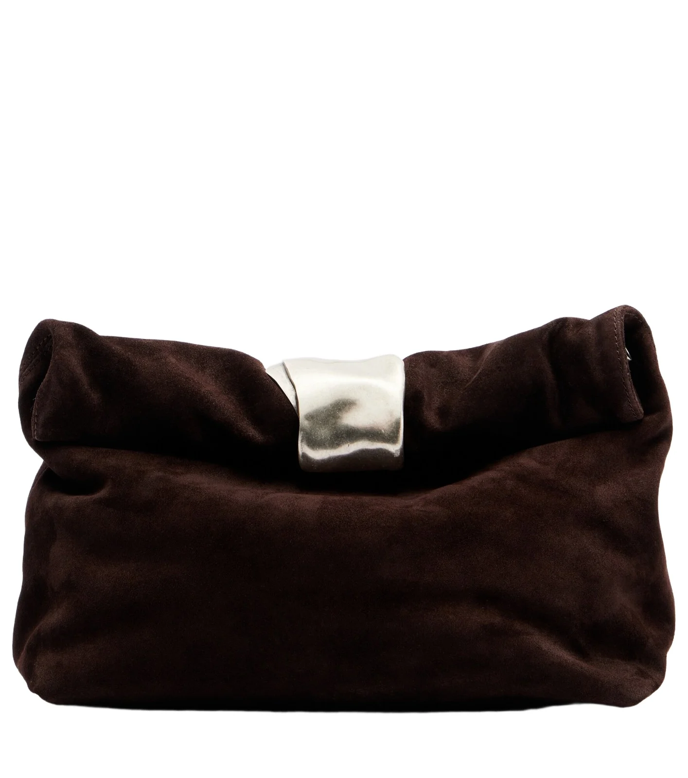Cuff suede clutch