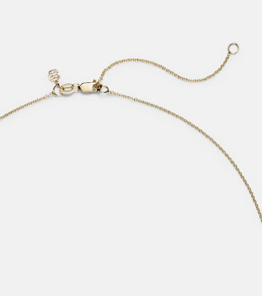 Sydney Evan UFO 14kt gold pendant necklace with diamonds | Thumbnail 3