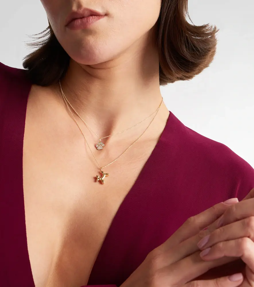 Sydney Evan 14kt gold charm necklace with diamonds | Thumbnail 2 Sydney Evan 14kt gold charm necklace with diamonds | Thumbnail 2