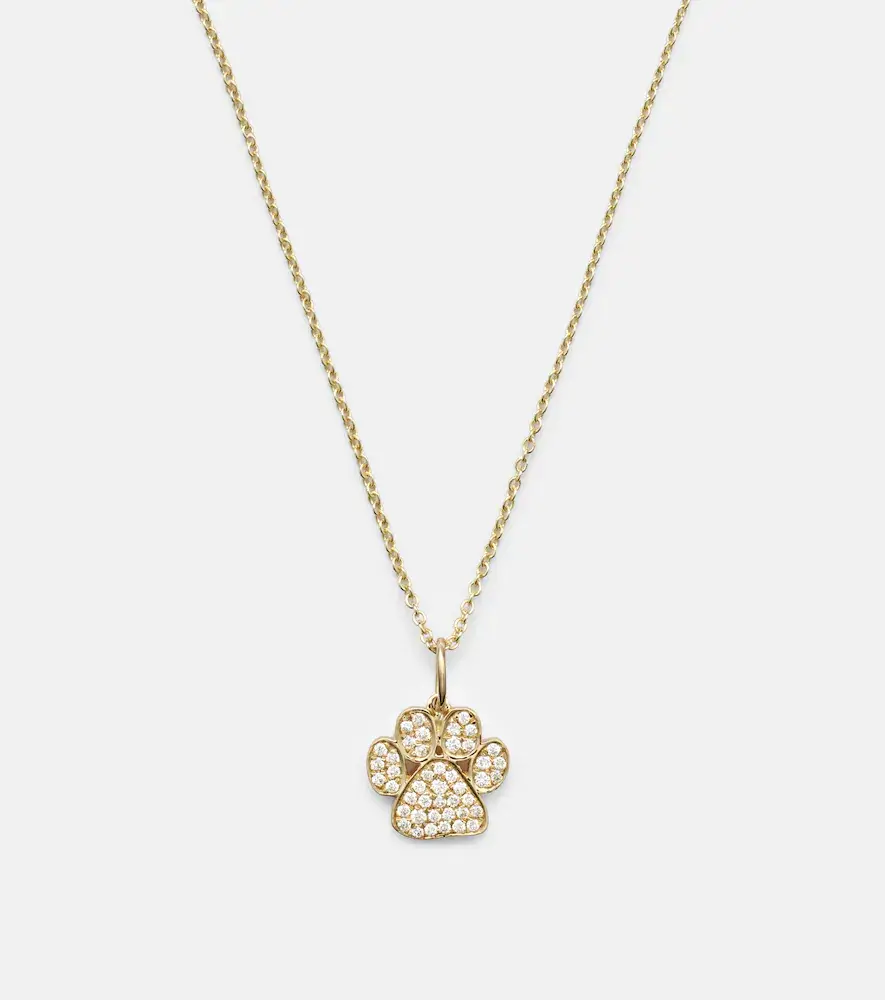 Sydney Evan 14kt gold charm necklace with diamonds | Thumbnail 5 Sydney Evan 14kt gold charm necklace with diamonds | Thumbnail 5