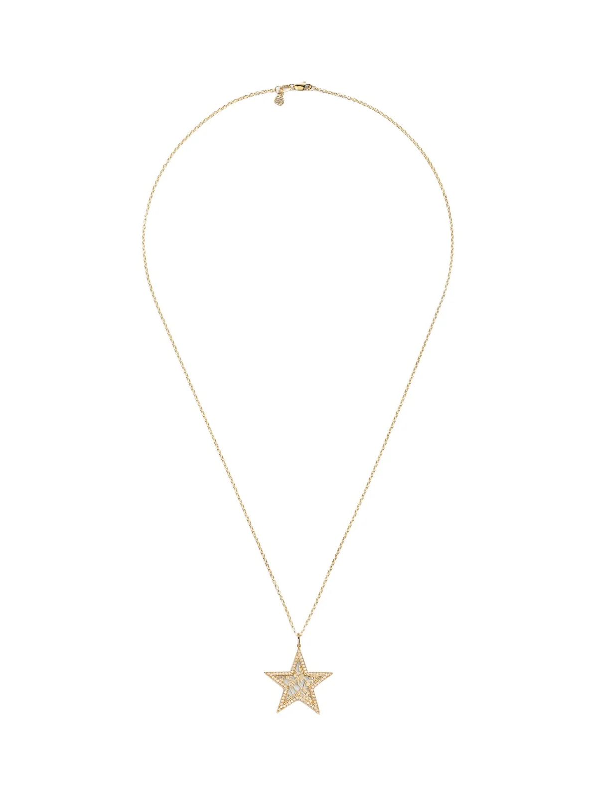Icon Wallpaper Star 14kt gold pendant necklace with diamonds Icon Wallpaper Star 14kt gold pendant necklace with diamonds