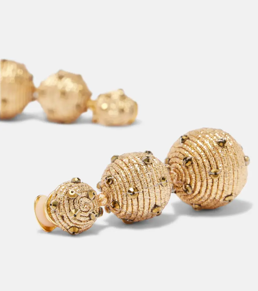 Oscar de la Renta Embellished drop earrings | Thumbnail 2