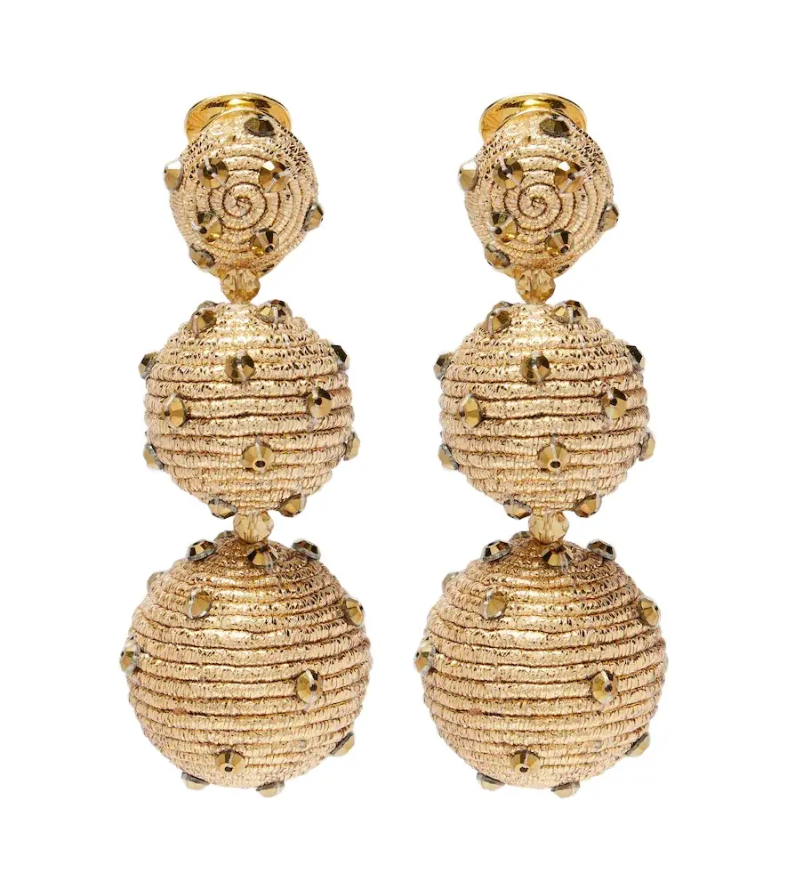 Oscar de la Renta Embellished drop earrings | Image 1 Oscar de la Renta Embellished drop earrings | Image 1