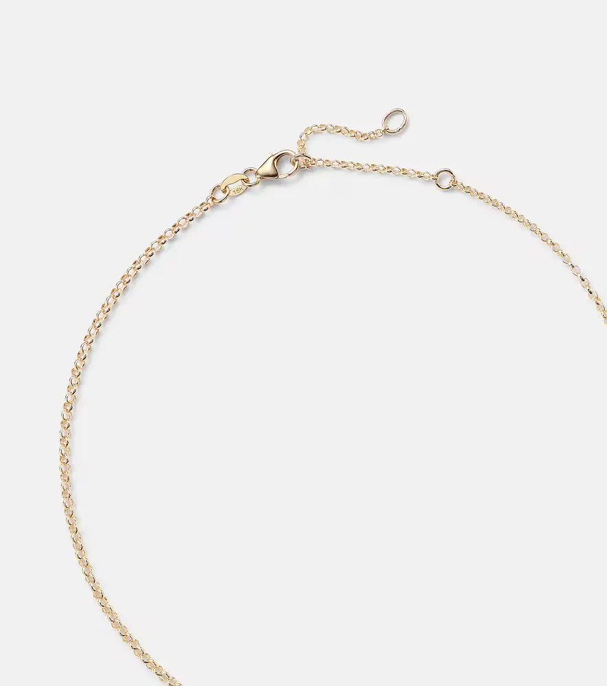 Foundrae Claw 18kt gold necklace with prasiolite | Thumbnail 4