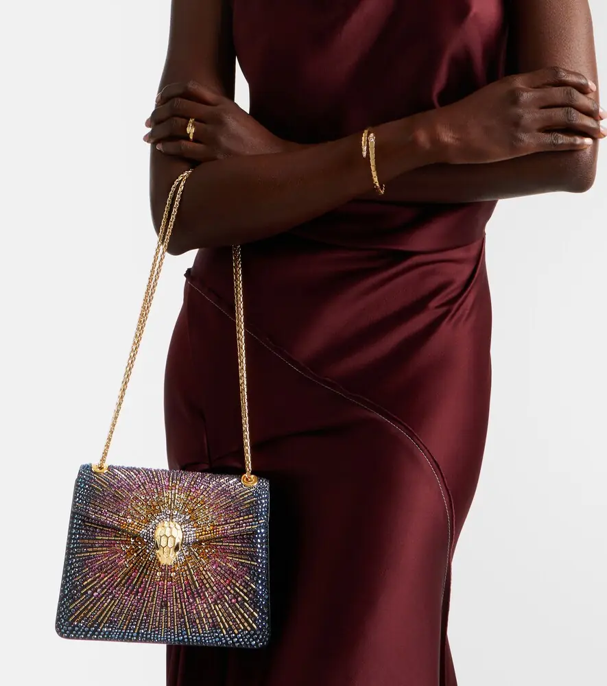 Bvlgari Serpenti Forever Small suede crossbody bag | Thumbnail 4 Bvlgari Serpenti Forever Small suede crossbody bag | Thumbnail 4