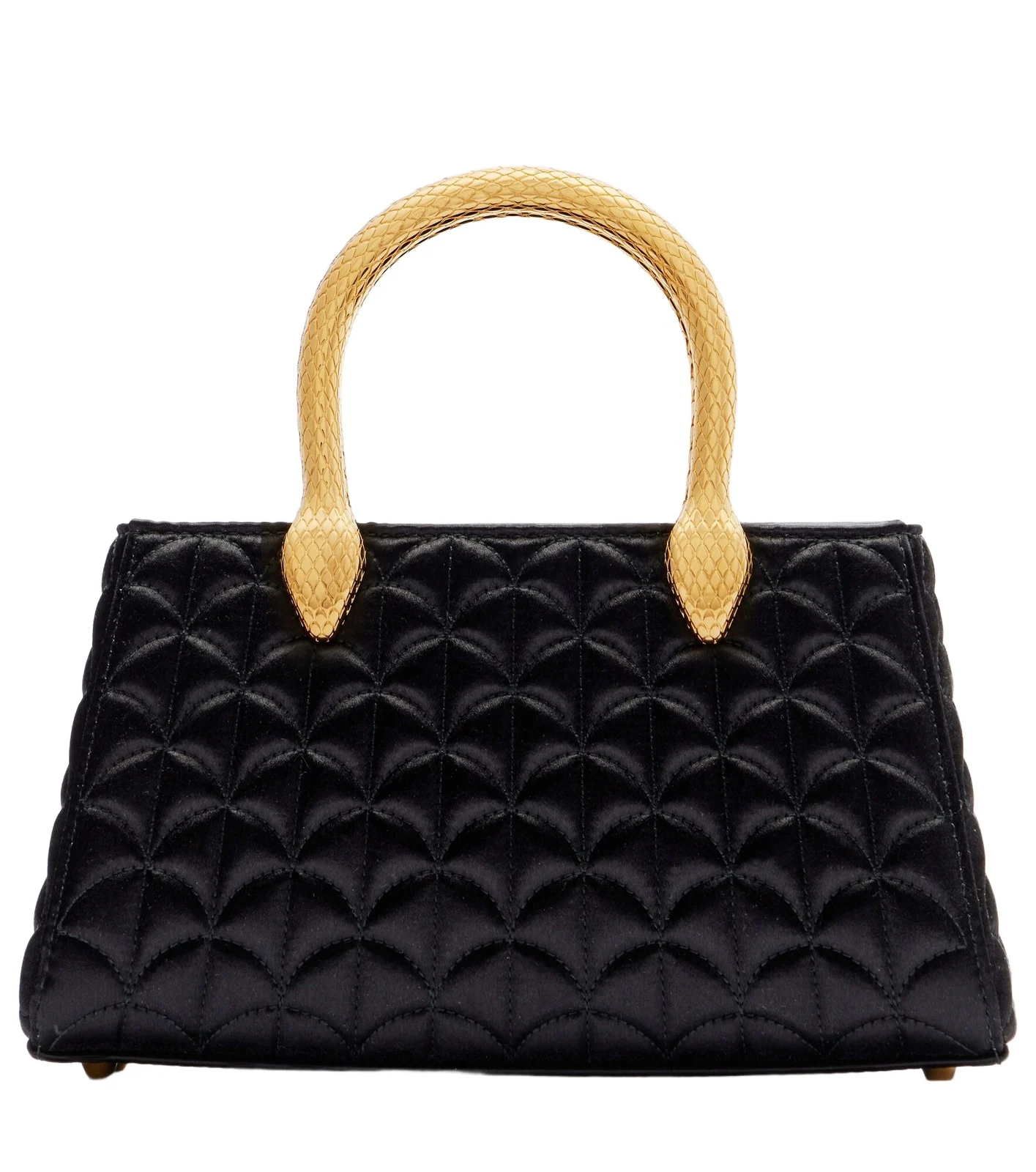Serpentine Duette satin top-handle bag