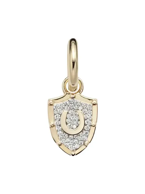 Protection Petite Chubby 18kt gold single earring with diamonds