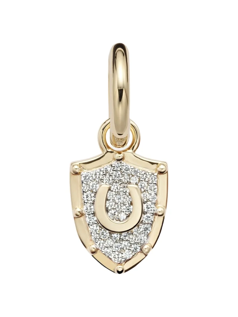 Protection Petite Chubby 18kt gold single earring with diamonds