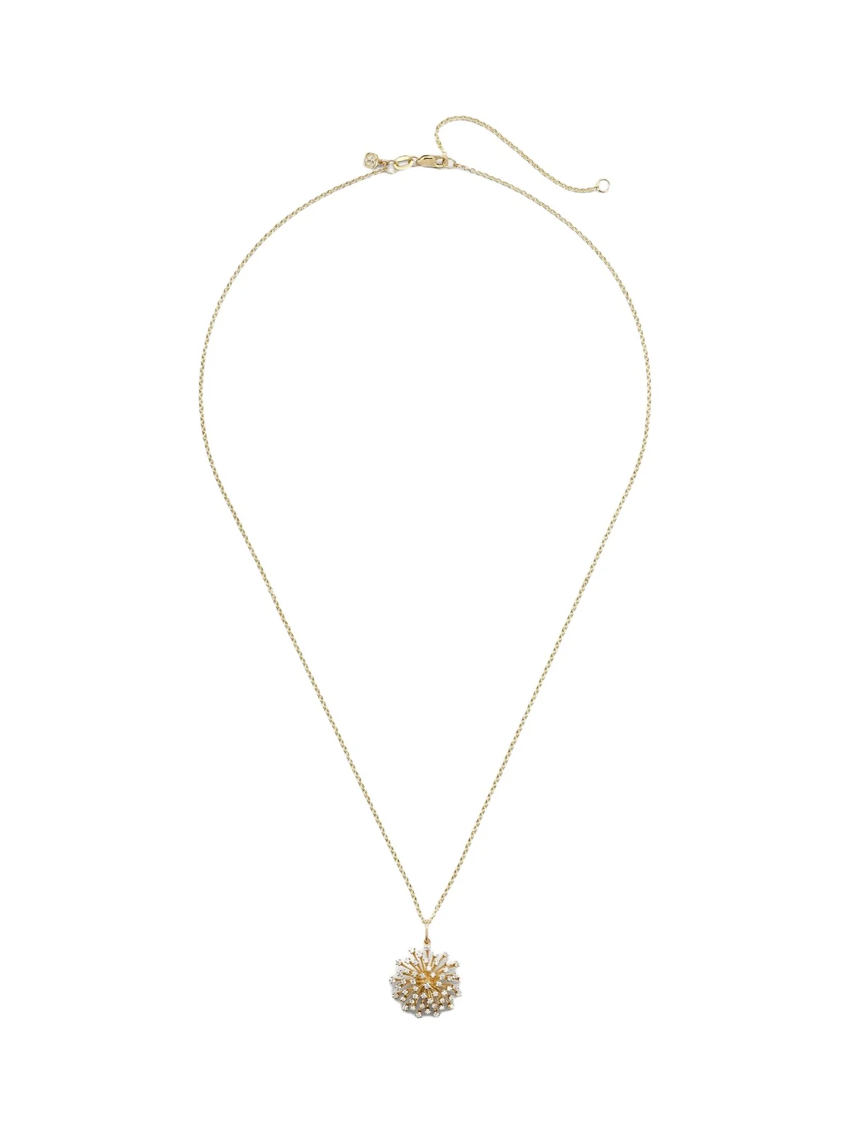 14kt gold charm necklace with diamonds 14kt gold charm necklace with diamonds