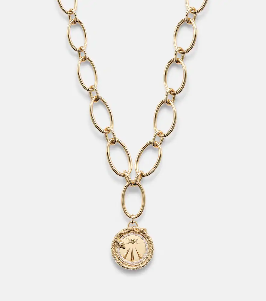 Foundrae Wholeness 18kt gold pendant necklace with diamonds | Thumbnail 4 Foundrae Wholeness 18kt gold pendant necklace with diamonds | Thumbnail 4