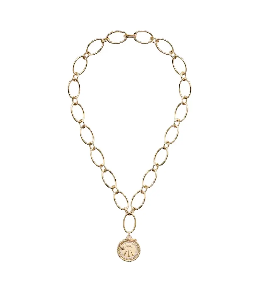 Foundrae Wholeness 18kt gold pendant necklace with diamonds
