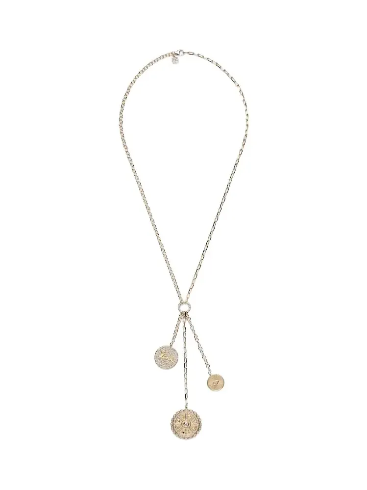 14kt gold chain necklace with diamonds