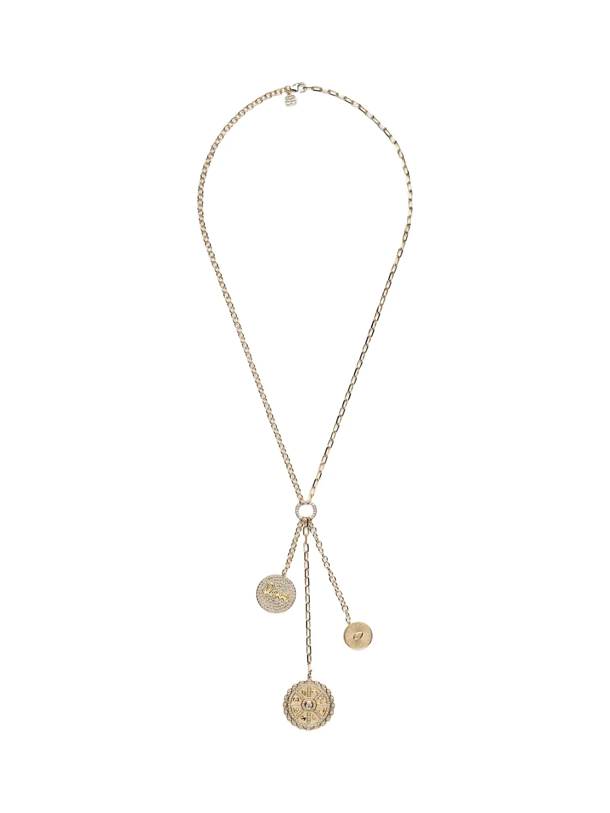 14kt gold chain necklace with diamonds 14kt gold chain necklace with diamonds
