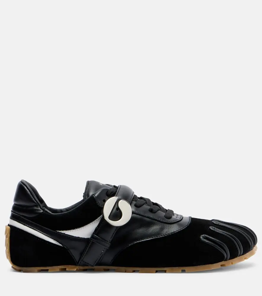 Coperni Leather-trimmed suede sneakers | Thumbnail 2