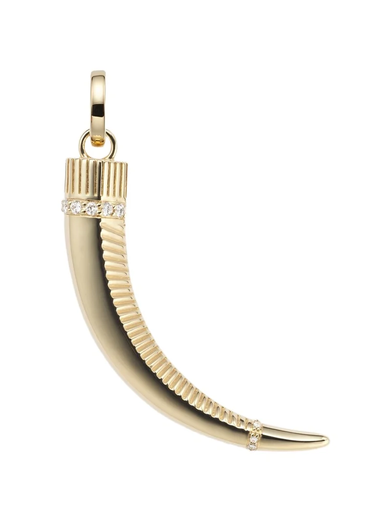 Protection La Loba Claw 18kt gold pendant with diamonds Protection La Loba Claw 18kt gold pendant with diamonds