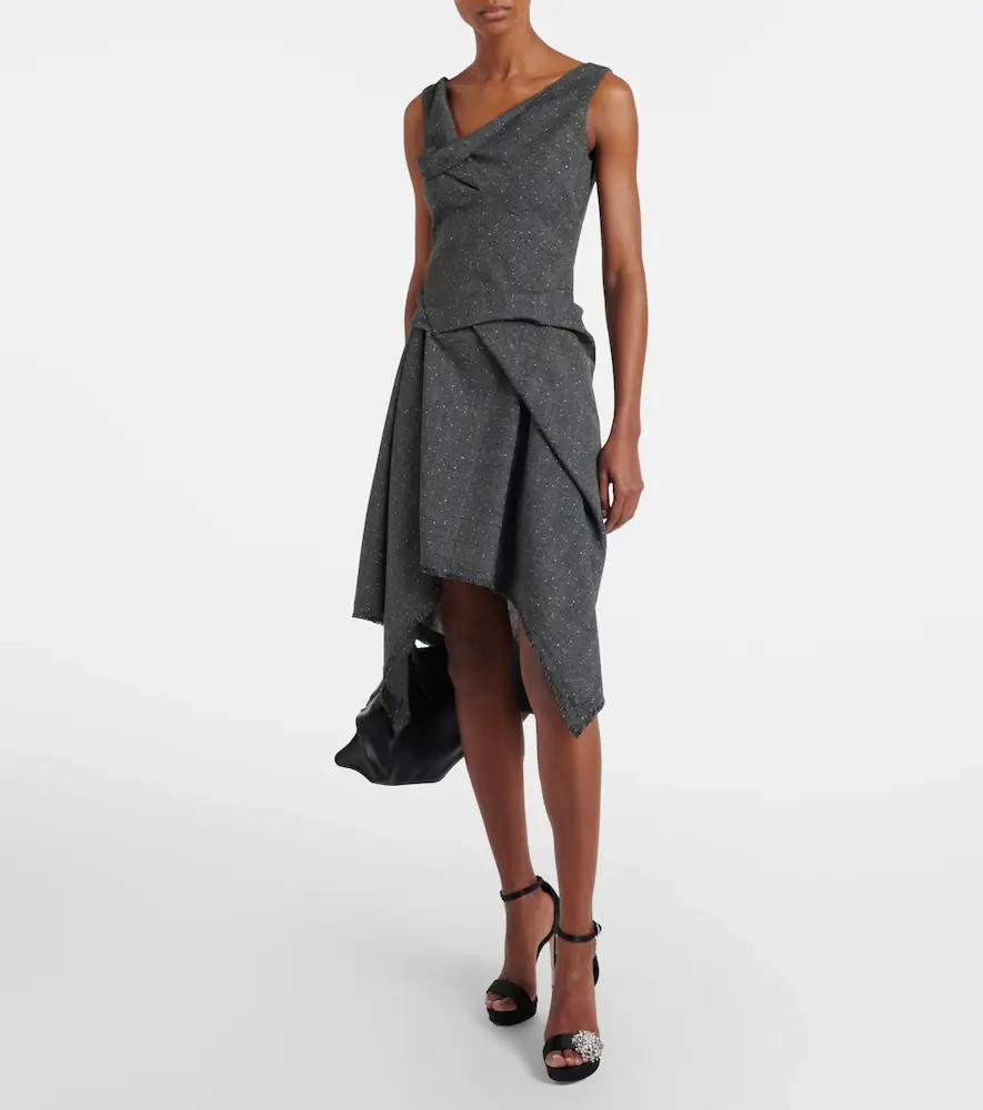 Alexander McQueen Wool midi dress | Thumbnail 5