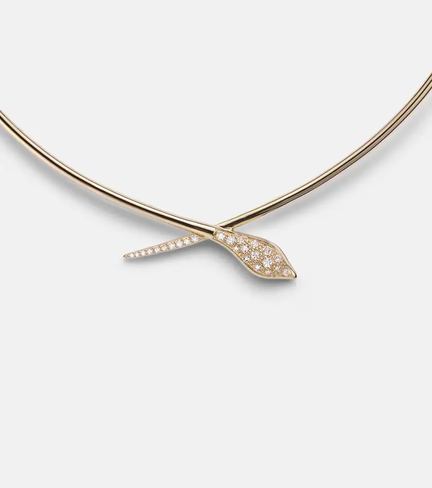 Sydney Evan Snake 14kt gold choker with diamonds | Thumbnail 2 Sydney Evan Snake 14kt gold choker with diamonds | Thumbnail 2