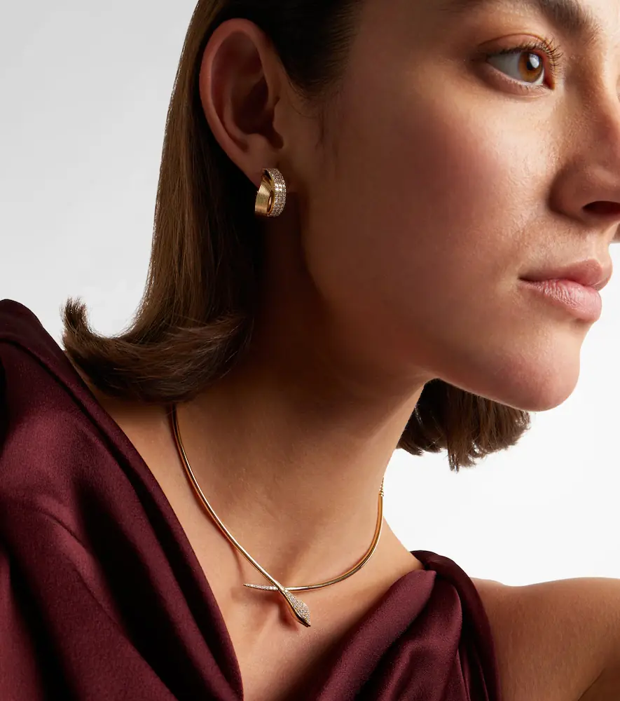 Sydney Evan Snake 14kt gold choker with diamonds | Thumbnail 4 Sydney Evan Snake 14kt gold choker with diamonds | Thumbnail 4
