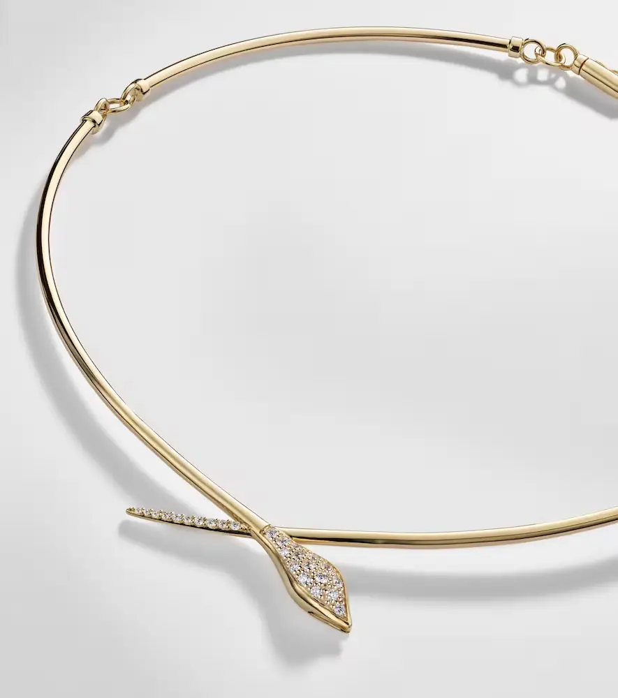 Sydney Evan Snake 14kt gold choker with diamonds | Thumbnail 6 Sydney Evan Snake 14kt gold choker with diamonds | Thumbnail 6